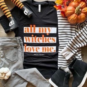 TULTEX Fall All My Witches Love Me Plus T-Shirt XL